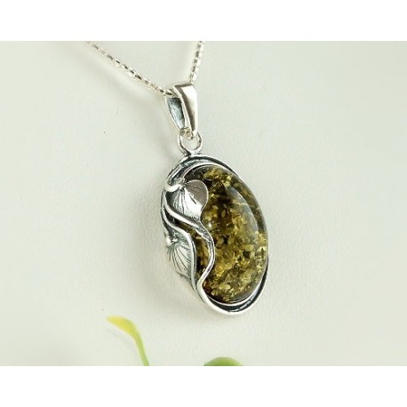Bernsteinschmuck - Bernstein-Anhänger Silber-925 LB91