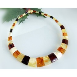 Bernsteinschmuck - Bernstein-Collier 42 cm (DA13)