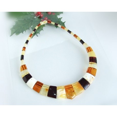 Bernsteinkette  Bernstein Collier  42 cm DA09