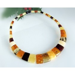 Bernsteinschmuck - Bernstein-Collier 42 cm (DA21)