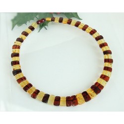 Bernsteinschmuck - Bernstein-Collier 44 cm   (DA65)