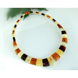 Bernsteinschmuck - Bernstein-Collier 42 cm (DA73)