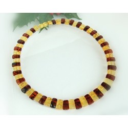 Bernsteinkette  Bernstein Collier 46 cm DA68a