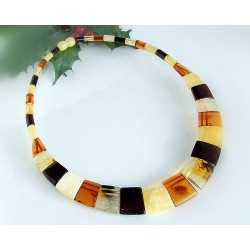 Bernsteinschmuck - Bernstein-Collier 43 cm (DA42)