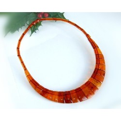 Bernsteinkette  Bernstein Collier 45 cm DA41