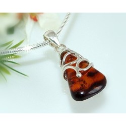 Bernsteinschmuck - Bernstein-Anhänger  Silber-925 LM90
