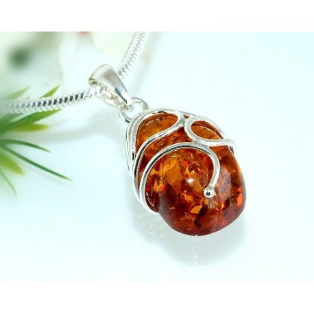 Bernsteinschmuck - Bernstein-Anhänger  Silber-925 LM99