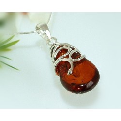 Bernsteinschmuck - Bernstein-Anhänger  Silber-925 LN02