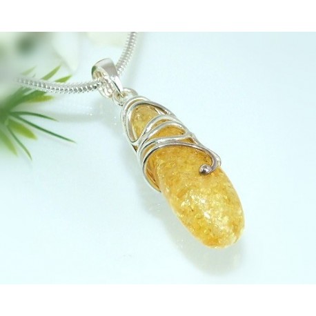 Bernsteinschmuck - Bernstein-Anhänger  Silber-925 LN08