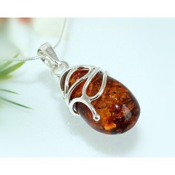 Bernsteinschmuck - Bernstein-Anhänger  Silber-925 LN10