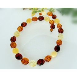 Bernsteinschmuck - Bernstein-Collier 48 cm (CR25)