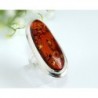 Bernsteinschmuck - Bernstein-Ring 19 mm  Silber-925  (HA92)