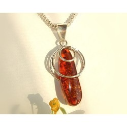 Bernsteinschmuck - Bernstein-Anhänger  Silber-925 AB96