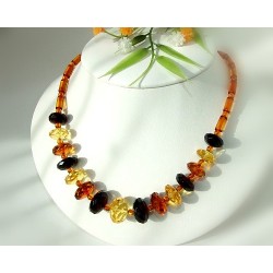 Bernsteinschmuck - Bernstein-Collier 43 cm (CR87)
