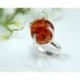 Bernstein Ring 18 mm  Silber 925 HB11