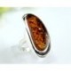 Bernsteinschmuck - Bernstein-Ring 17,5 mm  Silber-925  (HB34)