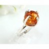 Bernsteinschmuck - Bernstein-Ring 17 mm  Silber-925  (HB56)