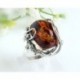 Bernstein Ring 18 mm Silber 925 HB73