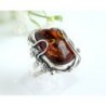 Bernsteinschmuck - Bernstein-Ring 18 mm  Silber-925  (HB81)