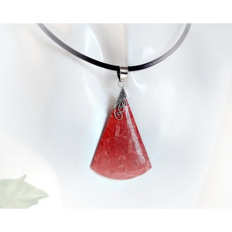 Silberschmuck - Anhänger m. Schaumkoralle Silber-925 (KL75)