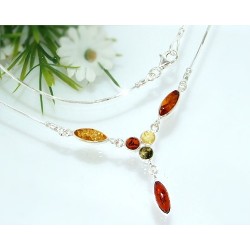 Bernstein Collier Silber 925 CH54