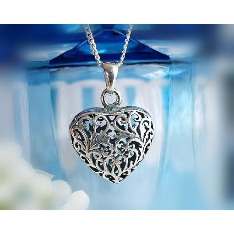 Herz Silber Anhänger Herz Silber 925 Silberschmuck RU01