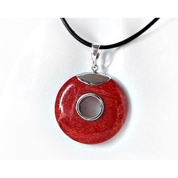 Silberschmuck - Anhänger m. Schaumkoralle Silber-925 (KL85)