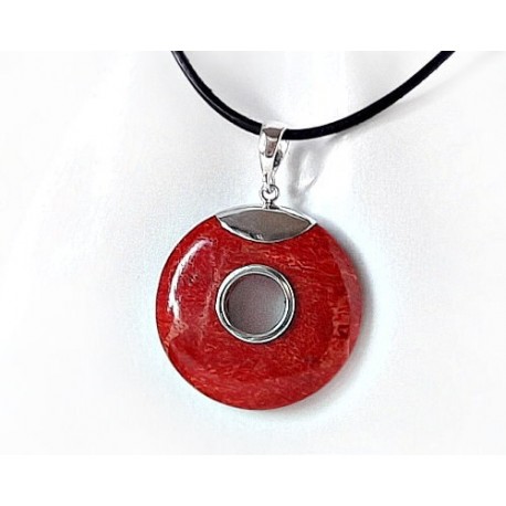 Silberschmuck - Anhänger m. Schaumkoralle Silber-925 (KL85)