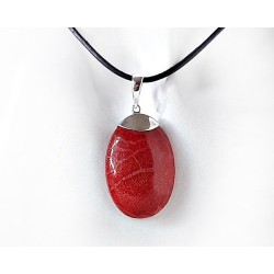 Silberschmuck - Anhänger m. Schaumkoralle Silber-925 (KL84)