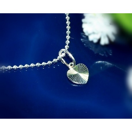 Herz Silber Anhänger Herz  Silber-925 Silberschmuck  (ST23)