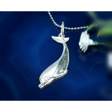 Silberschmuck - Delfin Anhänger  Silber-925  ST24