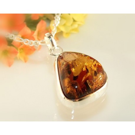 Bernsteinschmuck - Bernstein-Anhänger  Silber-925 AD48
