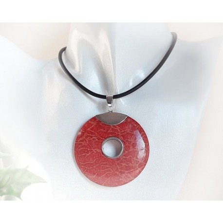 Silberschmuck - Anhänger m. Schaumkoralle Silber-925 (KL72)