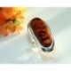 Bernstein Ring 17,5 mm  Silber 925  HC29