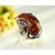 Bernsteinschmuck Bernstein Ring 19,5 mm Silber 925 HC51