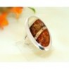 Bernsteinschmuck - Bernstein-Ring 17 mm  Silber-925  (HC77)