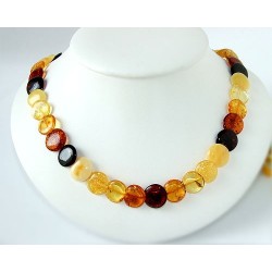 Bernsteinschmuck - Bernstein-Collier 49 cm (DC18)