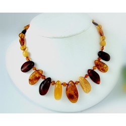 Bernsteinschmuck - Bernstein-Collier 52 cm (DC40)
