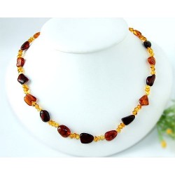 Bernsteinschmuck - Bernstein-Collier 47 cm (DC23)