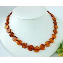 Bernsteinschmuck - Bernstein-Collier 45 cm (DC44)