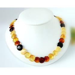 Bernsteinschmuck - Bernstein-Collier 49 cm DC04