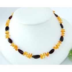 Bernsteinkette  Bernstein Collier 42 cm DC28