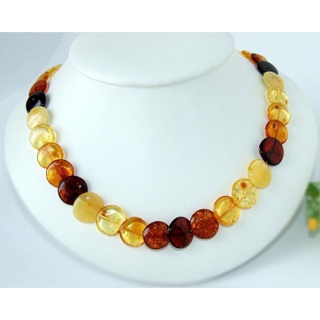 Bernsteinkette  Bernstein Collier 48 cm DC37