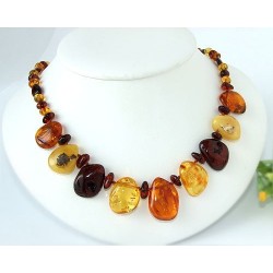 Bernsteinkette  Bernstein Collier 48 cm DC38a