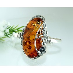 Bernsteinschmuck - Bernstein-Armreif  Silber-925  (CW40)