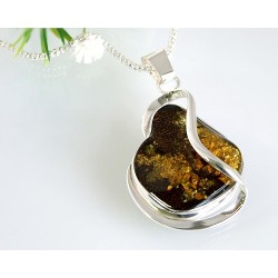 Bernsteinschmuck - Bernstein-Anhänger  Silber-925 AH26