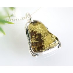 Bernsteinschmuck - Bernstein-Anhänger  Silber-925 AH22