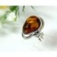 Bernsteinschmuck - Bernstein-Ring 17,5 mm Silber-925  (HD55)