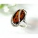 Bernsteinschmuck - Bernstein-Ring 18 mm Silber-925  (HD23)