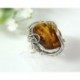 Bernsteinschmuck - Bernstein-Ring 17 mm Silber-925  (HD28)